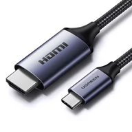 Kable USB - Kabel USB C - HDMI 2.1 8K 60Hz 1.5m Ugreen CM565 - szary - miniaturka - grafika 1