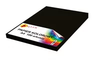 Szkolne artykuły papiernicze - Papier kolorowy A4 120g czarny 100 arkuszy - miniaturka - grafika 1