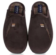 Kapcie męskie - Pantofle męskie hiszpańskie Neles T9-4724A MARRON R.42 - miniaturka - grafika 1