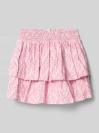 Sukienki i spódniczki dla dziewczynek - Spódnica z mieszanka wiskozy z obszyciem falbanami - miniaturka - grafika 1