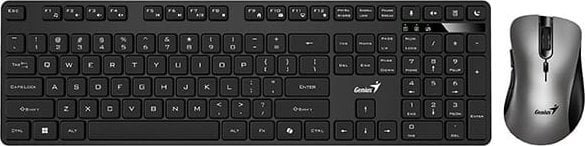 Genius KM-8216S COPILOT, zestaw klawiatura z myszą optyczną bezprzewodową, CZ/SK, klasyczna, czarna