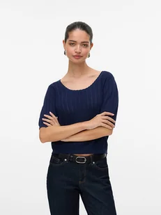 Vero Moda Koszulka w kolorze granatowym - Koszulki i topy damskie - miniaturka - grafika 1