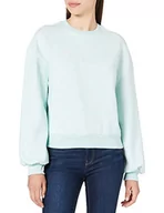Swetry damskie - Urban Classics Damski sweter oversize Color Crewneck Pullover, Aqua Melange, M - miniaturka - grafika 1