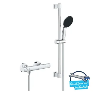 Grohe Precision Get - System prysznicowy z termostatem, chrom 34856000 - Zestawy prysznicowe - miniaturka - grafika 1