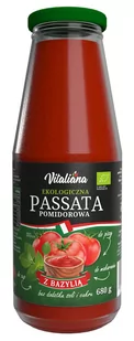 Vitaliana Passata Pomidorowa z Bazylią BIO 680g - Vitaliana - Koncentraty warzywne, przeciery - miniaturka - grafika 1