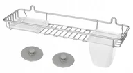 Półki łazienkowe - Metaltex Artic regał z powłoką polyt herm Frost/EasyFix/zawieszenie MT402716141 - miniaturka - grafika 1