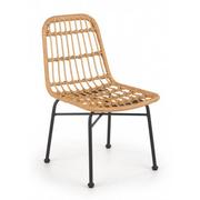 Fotele i krzesła ogrodowe - Rattanowe krzesło ogrodowe Afrodyta - naturalne - miniaturka - grafika 1