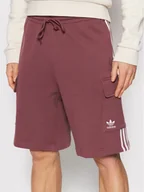 Spodnie sportowe męskie - Adidas Szorty sportowe 3S Cargo HC1907 Bordowy Regular Fit - miniaturka - grafika 1