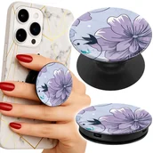 Uchwyty samochodowe do telefonów - Uchwyt do telefonu Popsocket na palce/stojak KWIATKI KWIECISTE MODNE WZORY - miniaturka - grafika 1
