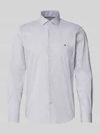 Koszule męskie - Koszula casualowa o kroju slim fit z mieszanki bawełny - miniaturka - grafika 1