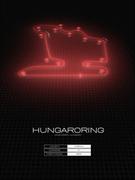 Plakaty - Red bull ring, Węgry, black - plakat Wymiar do wyboru: 61x91,5 cm - miniaturka - grafika 1