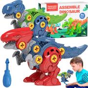 Figurki dla dzieci - Zabawka Dinozaur do skręcania 2szt Heckermann MY188-17 - miniaturka - grafika 1