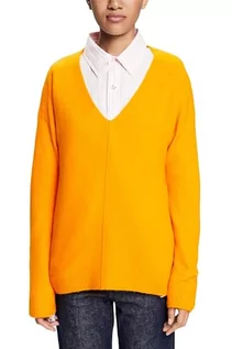 Swetry damskie - ESPRIT Sweter damski, 834/Golden Orange 5, XXS - grafika 1