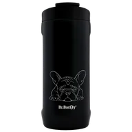 Kubki termiczne - Kubek termiczny 2w1 Dr.Bacty Notus 360 ml -  Buldog francuski - czarny - miniaturka - grafika 1