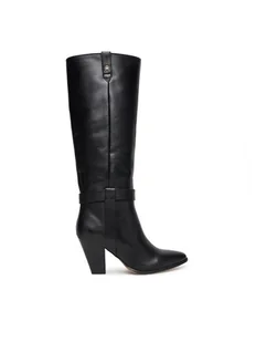 Tommy Hilfiger Kozaki T-Strap Pointy FW0FW08982 Czarny - Kozaki damskie - miniaturka - grafika 1