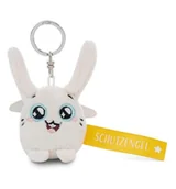 Plecaki - NICI 62044 breloczek do kluczy z motywem zając anioł stróż 5 cm biały towarzysz do plecaka lub torby, uchwyt na klucze dla małych i dużych 62044 - miniaturka - grafika 1