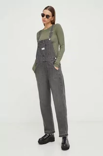 Spodnie damskie - Levi's ogrodniczki jeansowe VINTAGE OVERALL - grafika 1