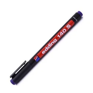 Marker permanentny, foliopis OHP Edding 140S niezmyw, k/o- 0.3 mm, fioletowy - Markery permanentne - miniaturka - grafika 1