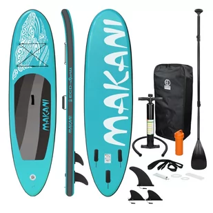 Deska surfingowa Stand Up Paddle Board Turkusowy Makani 320x82x15cm - Deski SUP i akcesoria Deska surfingowa Stand Up Paddle Board Turkusowy Makani 320x82x15cm - Deski SUP i akcesoria - miniaturka - grafika 1
