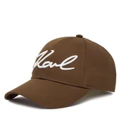 Czapki damskie - Czapka z daszkiem KARL LAGERFELD B1W33009 Brązowy - miniaturka - grafika 1