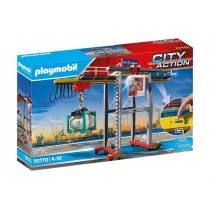 Playmobil Miasto Akcji - Cargo Crane with Container 70770 - Klocki - miniaturka - grafika 2