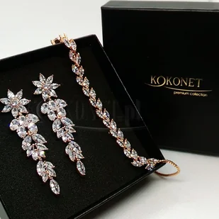 Komplet ślubny MOREE rose + ROSANA rose - Zestawy biżuterii dla kobiet - miniaturka - grafika 1