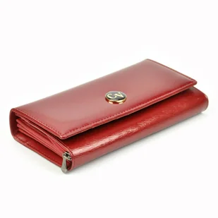 Portfel damski z elementami ze skóry naturalnej Cavaldi PN20 YM - Portfele - miniaturka - grafika 2