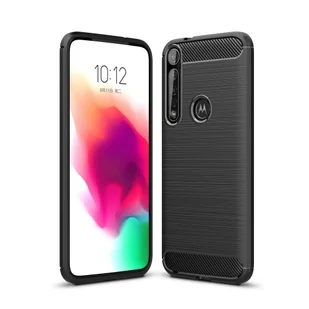 nemo Etui MOTOROLA MOTO G8+ PLUS Carbon Pancerne czarne - Etui i futerały do telefonów - miniaturka - grafika 1