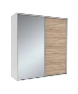 Szafa Tivoli 240X210 B/3Ds/3L Dąb Sonoma / Lustro - Szafy - miniaturka - grafika 1