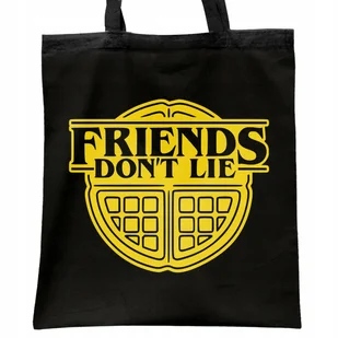 Torba bawełniana czarna Stranger Things Eleven Hawkins Dla Fanów Serialu - Torby i wózki na zakupy Torba bawełniana czarna Stranger Things Eleven Hawkins Dla Fanów Serialu - Torby i wózki na zakupy - miniaturka - grafika 1