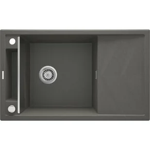 Deante Zlewozmywak 82x50 cm granitowy magnetyczny 1-komra+ ociekacz , antracyt ZRM T113 - Zlewozmywaki - miniaturka - grafika 1