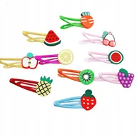 Ozdoby do włosów - Spinki do włosów dla dziewczynki ozdobne metalowe zestaw 10 sztuk owoce - miniaturka - grafika 1