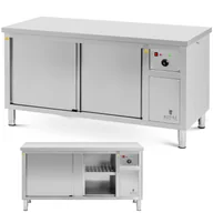 Piece, kotły  i płyty grzejne gastronomiczne - Szafa grzewcza podgrzewacz do talerzy 30-80 C 160 x 70 x 85 cm 2.4kW - miniaturka - grafika 1
