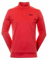 Bluzy sportowe męskie - Bluza męska Under Armour  Fleece 1/4 Zip-RED M - miniaturka - grafika 1