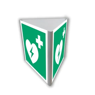 AE810 DEFIBRYLATOR (AED) (3D DOŚCIENNY), PN - PŁYTA PCV 1MM; (200X200MM) - Systemy ekspozycyjne i znaki informacyjne - miniaturka - grafika 1