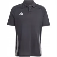 Koszulki męskie - Koszulka męska adidas Tiro 24 Competition Polo czarna IJ8344 L - miniaturka - grafika 1