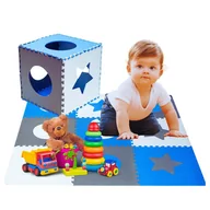 Maty piankowe - Dwustronna Mata Piankowa Edukacyjna Dla Dzieci Dwustronna Puzzle 9Szt - miniaturka - grafika 1