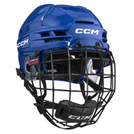 Hokej - Kask hokejowy CCM Tacks 720 Combo Royal Senior L - miniaturka - grafika 1