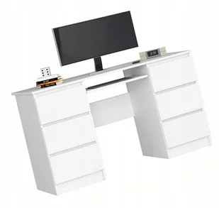 Białe Duże Biurko Młodzieżowe F2-R22 - Biurka - miniaturka - grafika 1