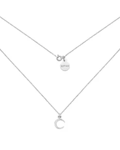 Srebrny naszyjnik z księżycem - Naszyjniki - miniaturka - grafika 1