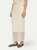 Spódnice - Vila Spódnica ołówkowa Laura 14102883 Beżowy Regular Fit - miniaturka - grafika 1