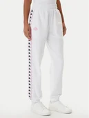 Spodnie sportowe damskie - Kappa Spodnie dresowe Banda Adina 321Y8EW Biały Regular Fit - miniaturka - grafika 1