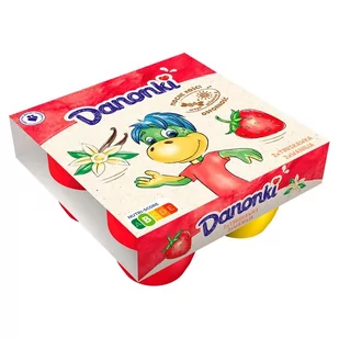Danone Danonki Mega Serek truskawka wanilia 360 g (4 x 90 g) - Sery - miniaturka - grafika 1