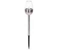 Lampy ogrodowe - Aigostar - LED Lampa solarna LED/0,006W/1,2V 38,2cm chrom 2700K IP44 - miniaturka - grafika 1