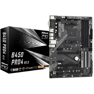 Płyta główna ASRock B450 PRO4 R2.0 B450 PRO4 R2.0 (B450 PRO4 R2.0) - Płyty główne - miniaturka - grafika 1