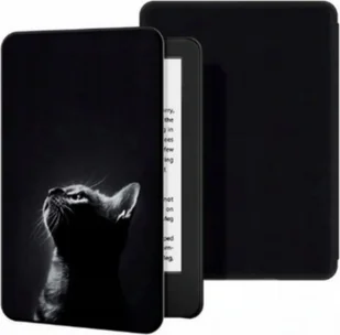 Pokrowiec Pan i Pani Gadżet Etui do Amazon Kindle 4 Czarny Kot - Etui do czytników e-book - miniaturka - grafika 1