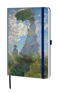 Kalendarz A5 tygodniowy z notatnikiem KOBIETA Z PARASOLEM Monet - Kalendarze - miniaturka - grafika 1