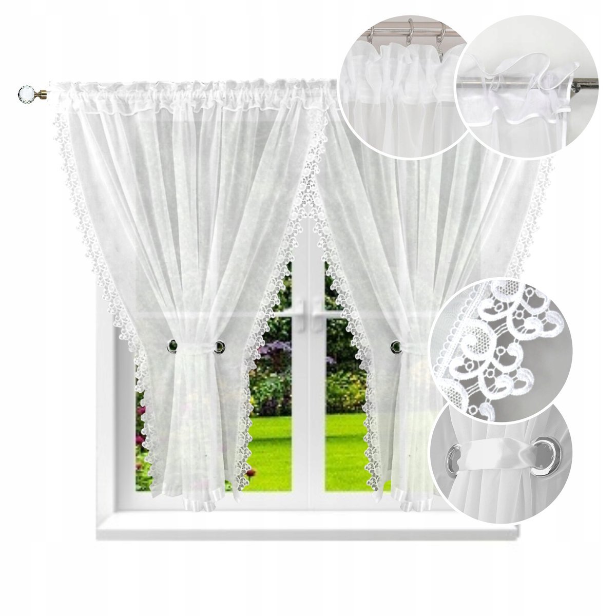 GOTOWA FIRANA 150x300 GIPIURA KOKONY SALON KUCHNIA