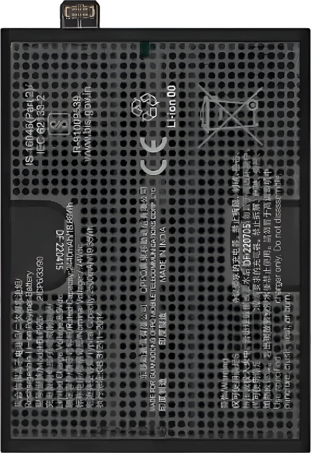 Clappio, bateria zastępcza BLP925 do OnePlus Nord 3 5G o pojemności 5000 mAh, czarna