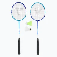 Badminton - Talbot Torro Premium zestaw do badmintona 2-Fighter Pro, 2 grafitowe rakiety, 2 piłeczki sprężynowe, w wysokiej jakości torbie, 449404, w rozmiarze uniwersalnym - miniaturka - grafika 1